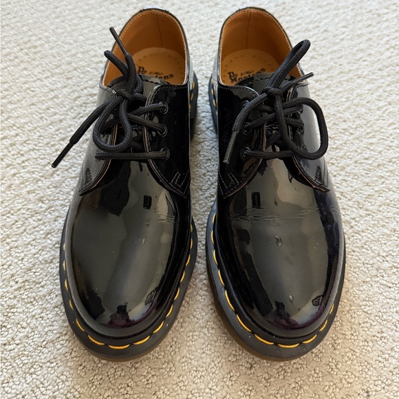 Dr. Martens Black Patent Leather Oxford Shoes - Picture 2 of 8